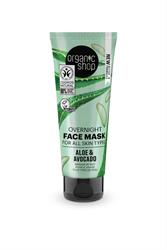 OS Overnight Face Mask Aloe&Avocado (75ml), Organic Shop