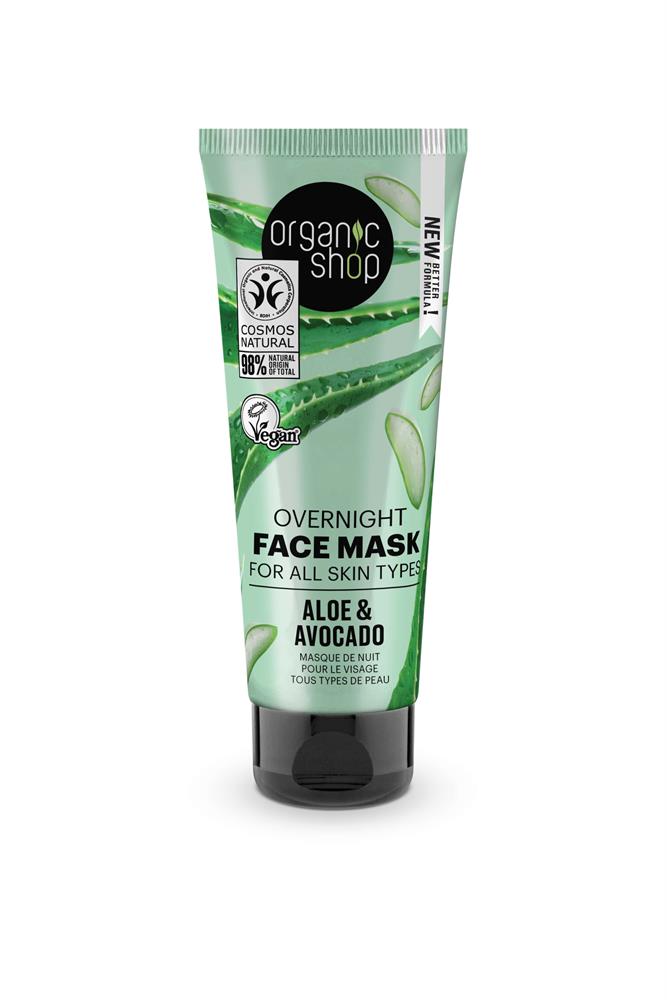 Shop organic Oas Overnight Face Mask Aloe & Avocado (75ml)