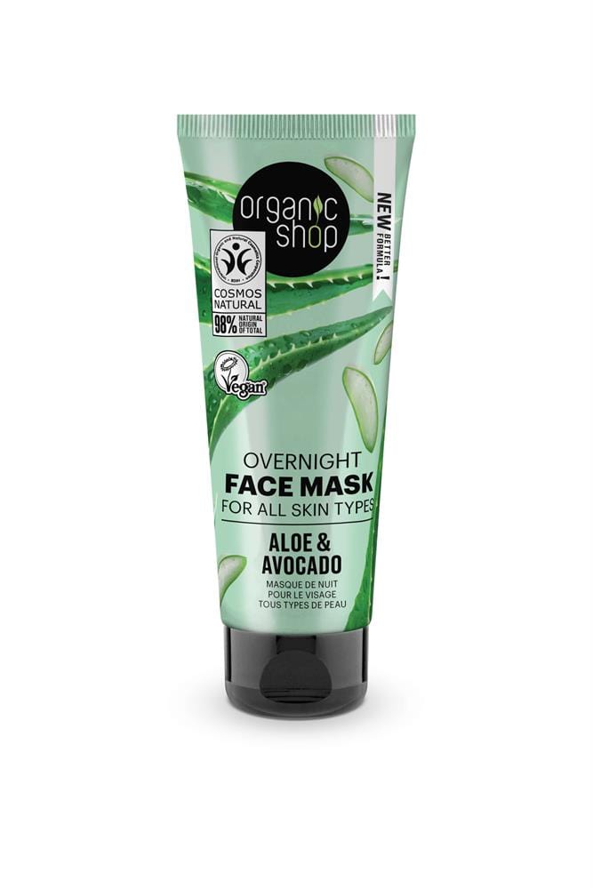 Organic Shop OS Overnight Face Mask Aloe & Avocado (75 ml)