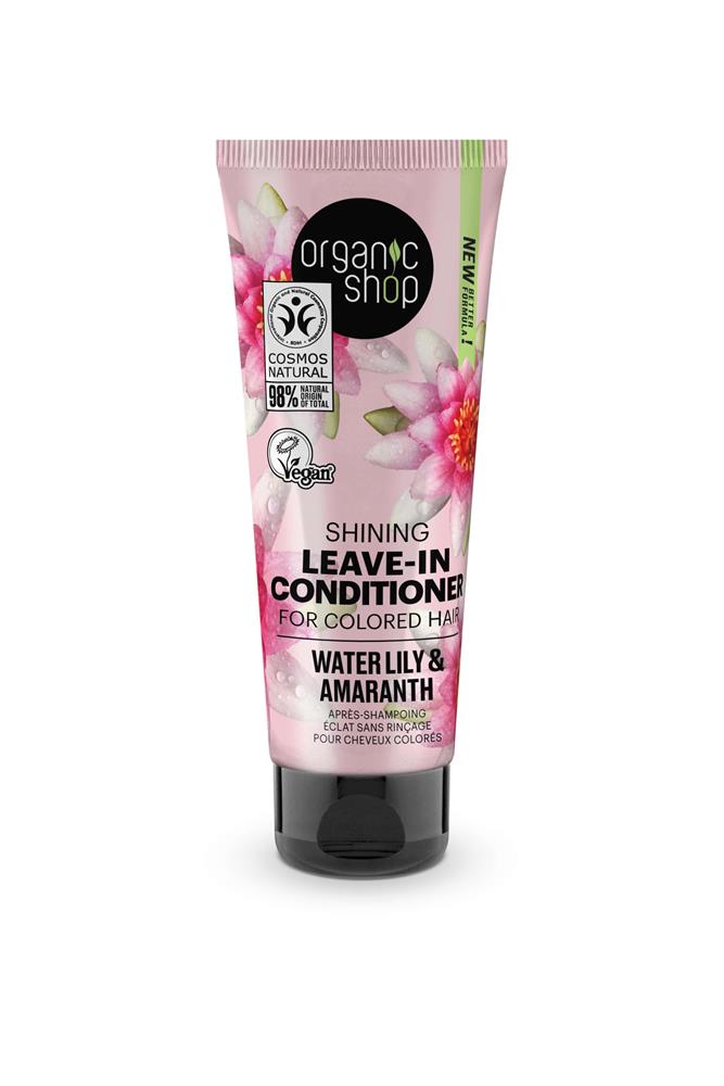 Οργανικά καταστήματα OS Shining Leave-In Cond Conded Hair Waterlily & Amaranth (75ml)