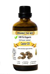 Castor Oil Organic Cold Pressed Undiluted 100ml, Organic The Best