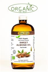 Organic Sweet Almond Oil 240 ML Cold Pressed Unrefined Certified, Organic The Best