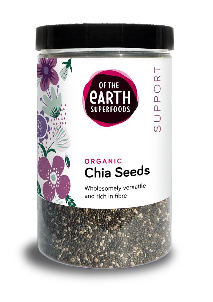 Des graines de chia cru organiques de la Terre 250g