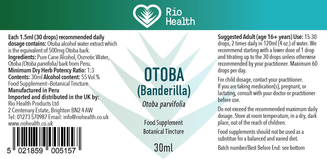 Rio Health Otoba (Banderilla)- 60ml - Welzo