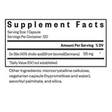 Ox Bile, 125mg, 120 Capsules - Seeking Health