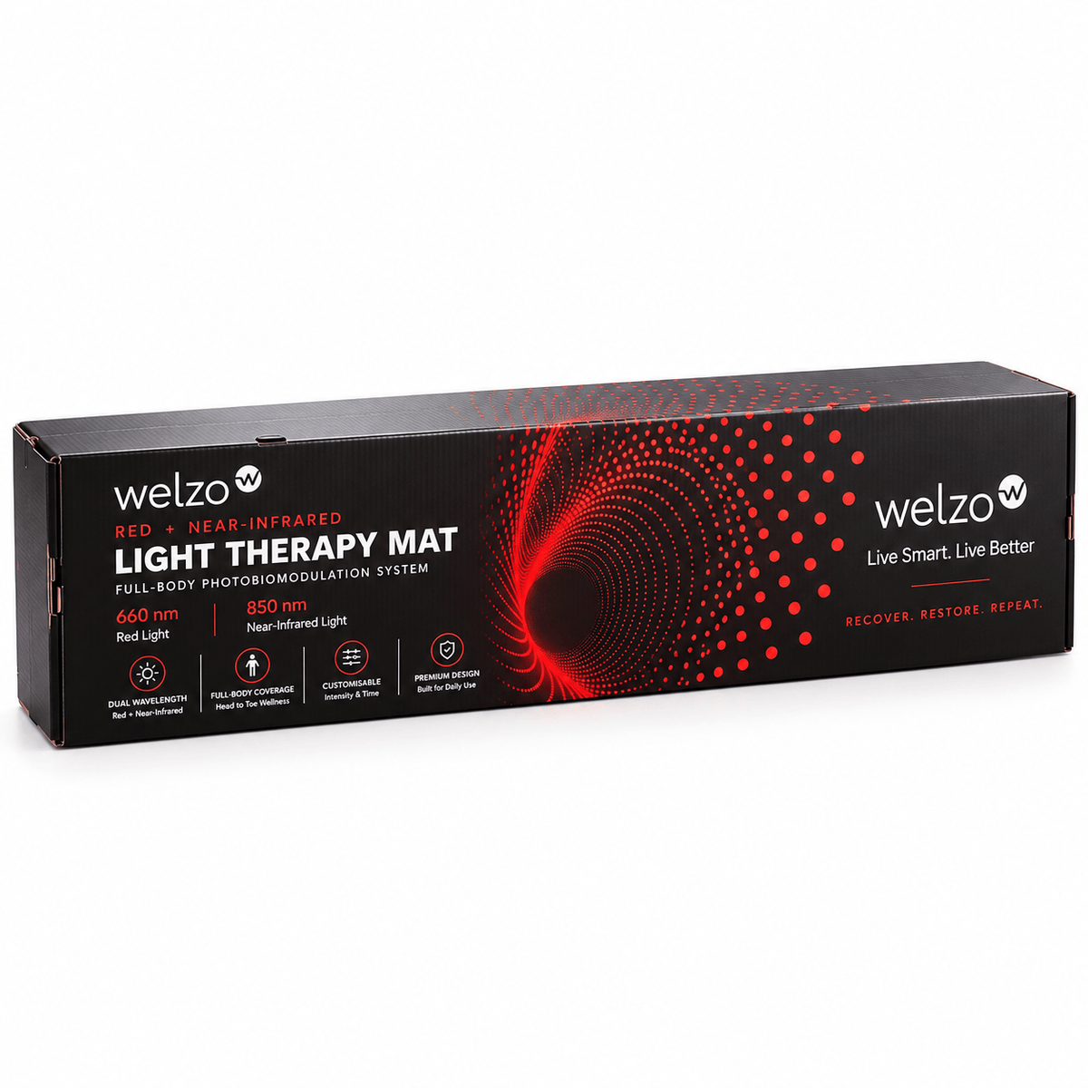 Welzo LUMENPRO™ Elite+ roodlichttherapiedeken voor het hele lichaam (LED-systeem met hoge dichtheid)