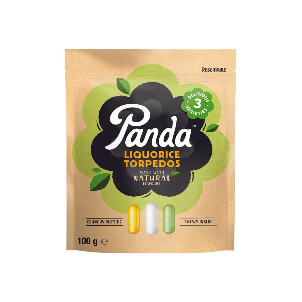 Panda de regaliz torpedos 100g