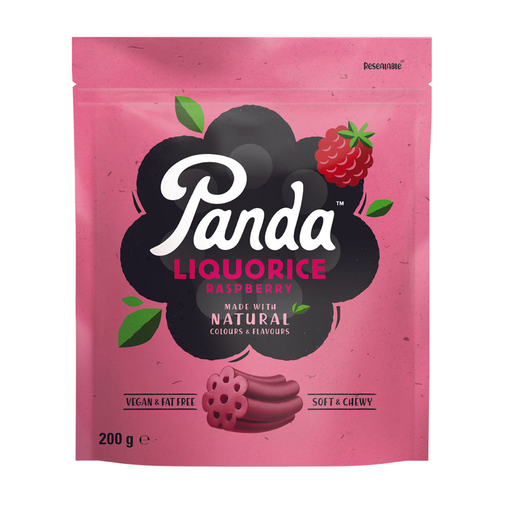 Panda Raspberry Cuts Bag 200g