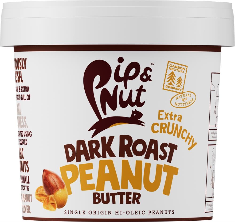 PIP og NUT Ultimate Crunchy Deep Roast Peanut Butter 1 kg karbad