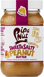 Sweet and Salty Crunchy Peanut Butter 300g, Pip and Nut