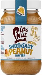 Sweet and Salty Smooth Peanut Butter 300g, Pip and Nut