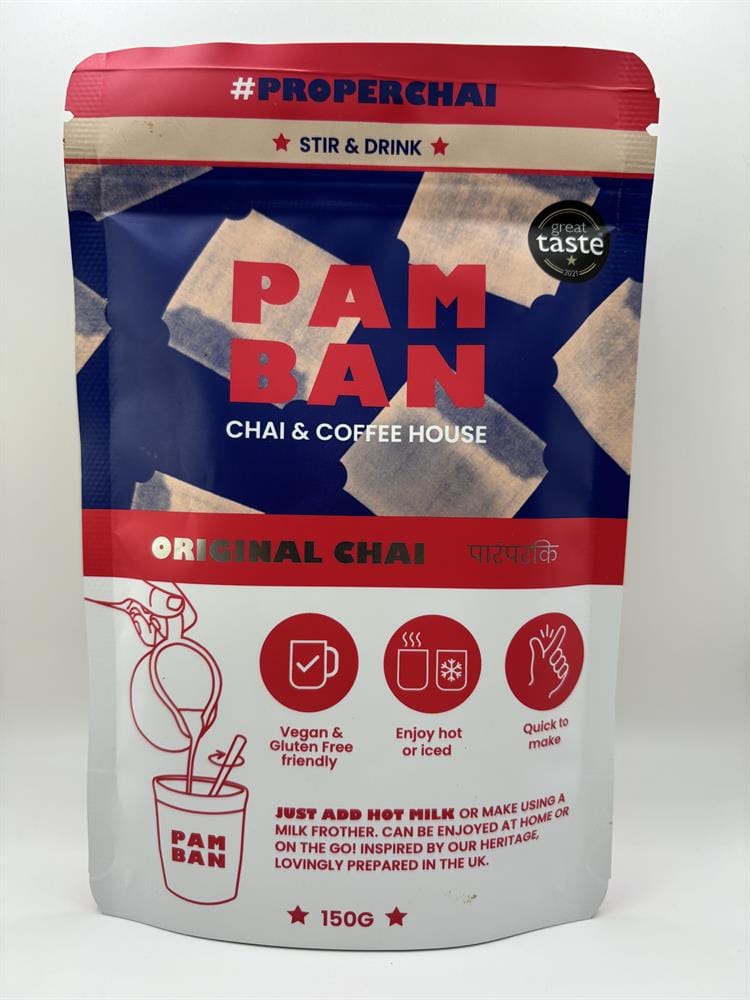 Pamban Chai & Coffee House Stir & Drink-Original Chai. Tilsæt blot lidt varm mælk / ikke-mejeri