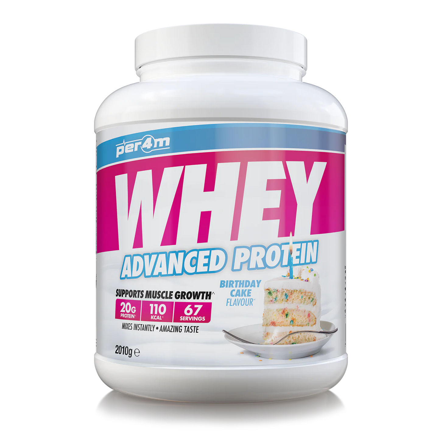 Per4m Advanced Whey Protein 2.01kg Birthday Cake