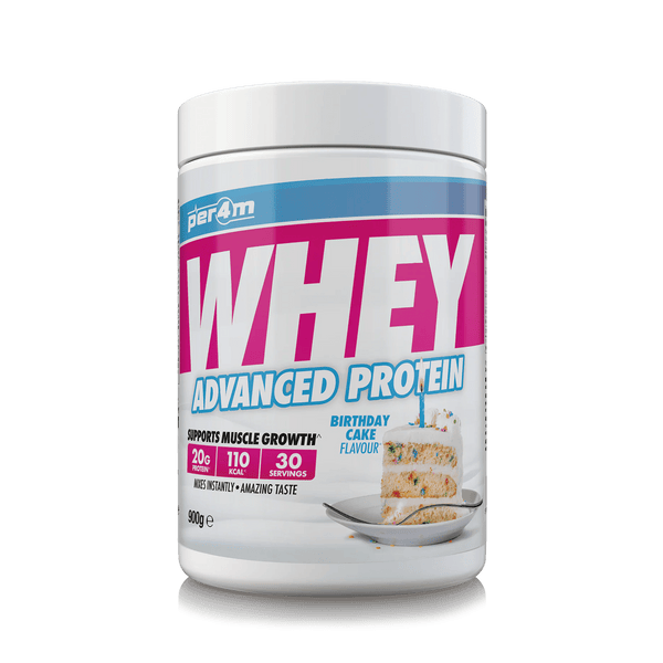 Per4m Advanced Whey Protein 900g Birthday Cake