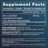 Ekstrakt maslinovog lišća (15% oleuropein) - 500 mg - 60 veg kape - ProHealth