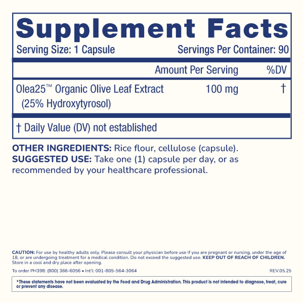 ProHealth Hydroxytyrosol Extreme Olive Leaf Extract 25mg – 90 Capsules – image 2