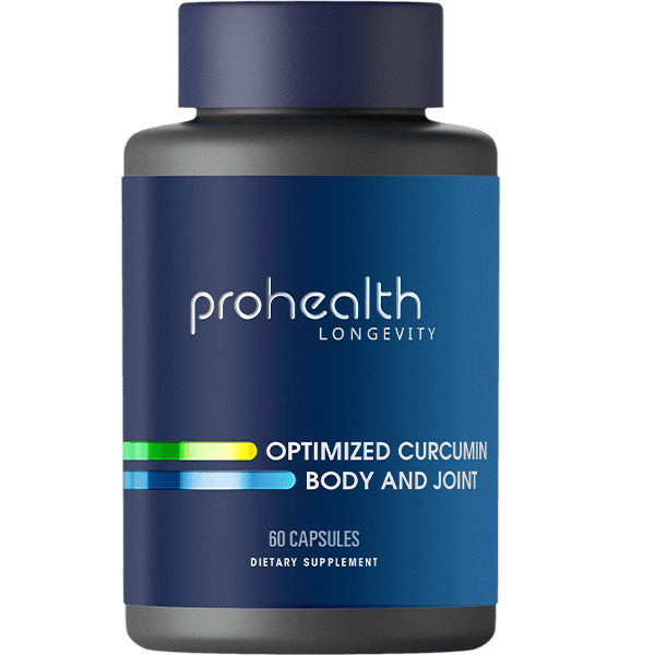 ProHealth Optimized Curcumin Body and Joint (Longvida® & WokVel®) – 60 Capsules
