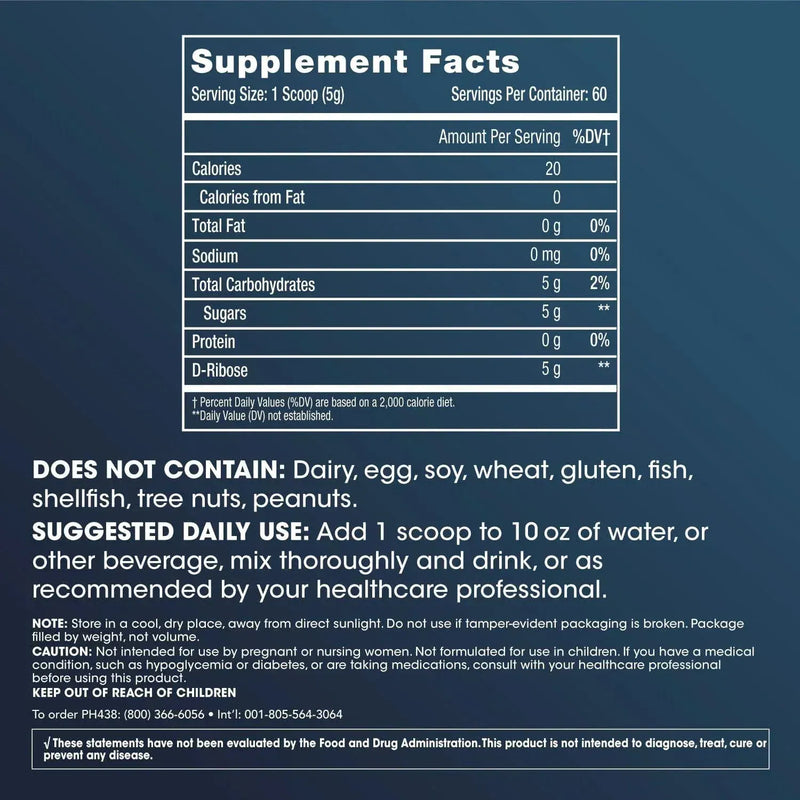 D-Ribose Powder, 300 g - ProHealth