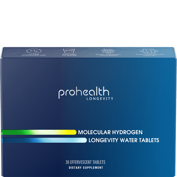 ProHealth Longevity Molecular Hydrogen Longevity Water Tablets 80mg – 30 Tablets