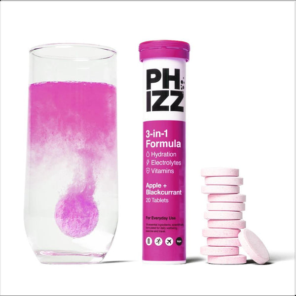 Phizz 3in1 Hydration Elektrolity Witaminy - App & Bcurrant - 20 zakładek