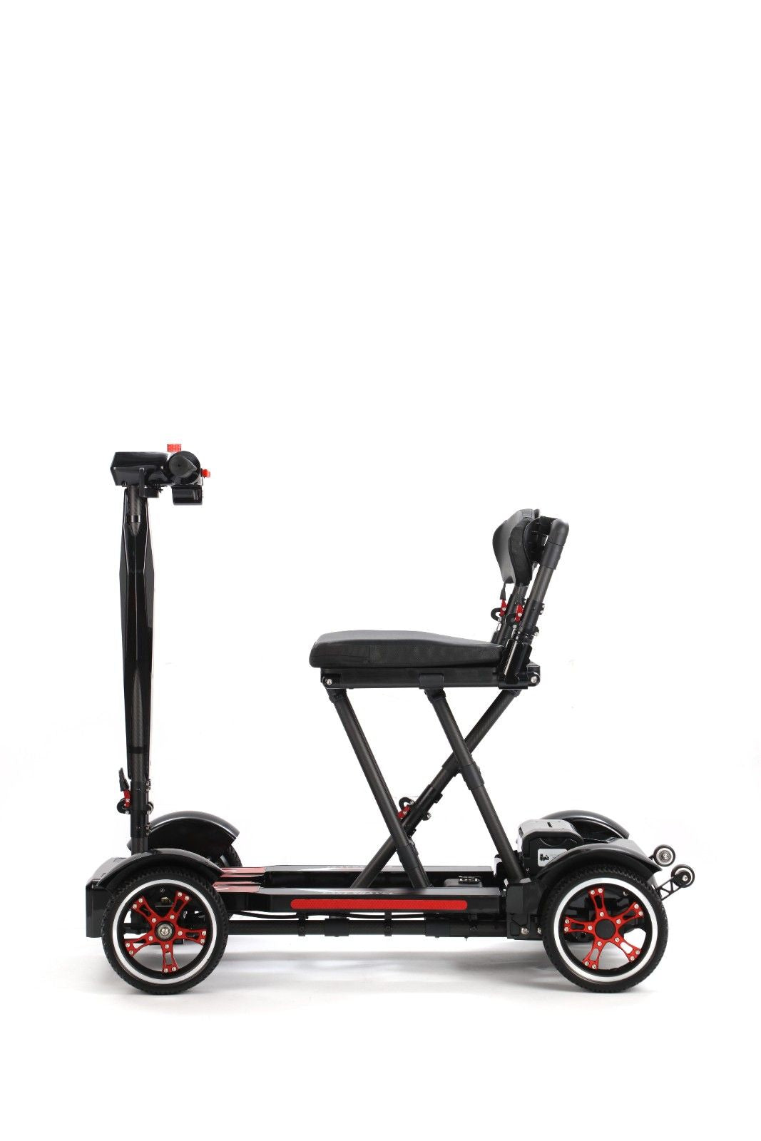 Welzo Allstar Lightweight 17KG Foldable Mobility Scooter – Portable Electric Scooter, Carbon Fibre 30km Range