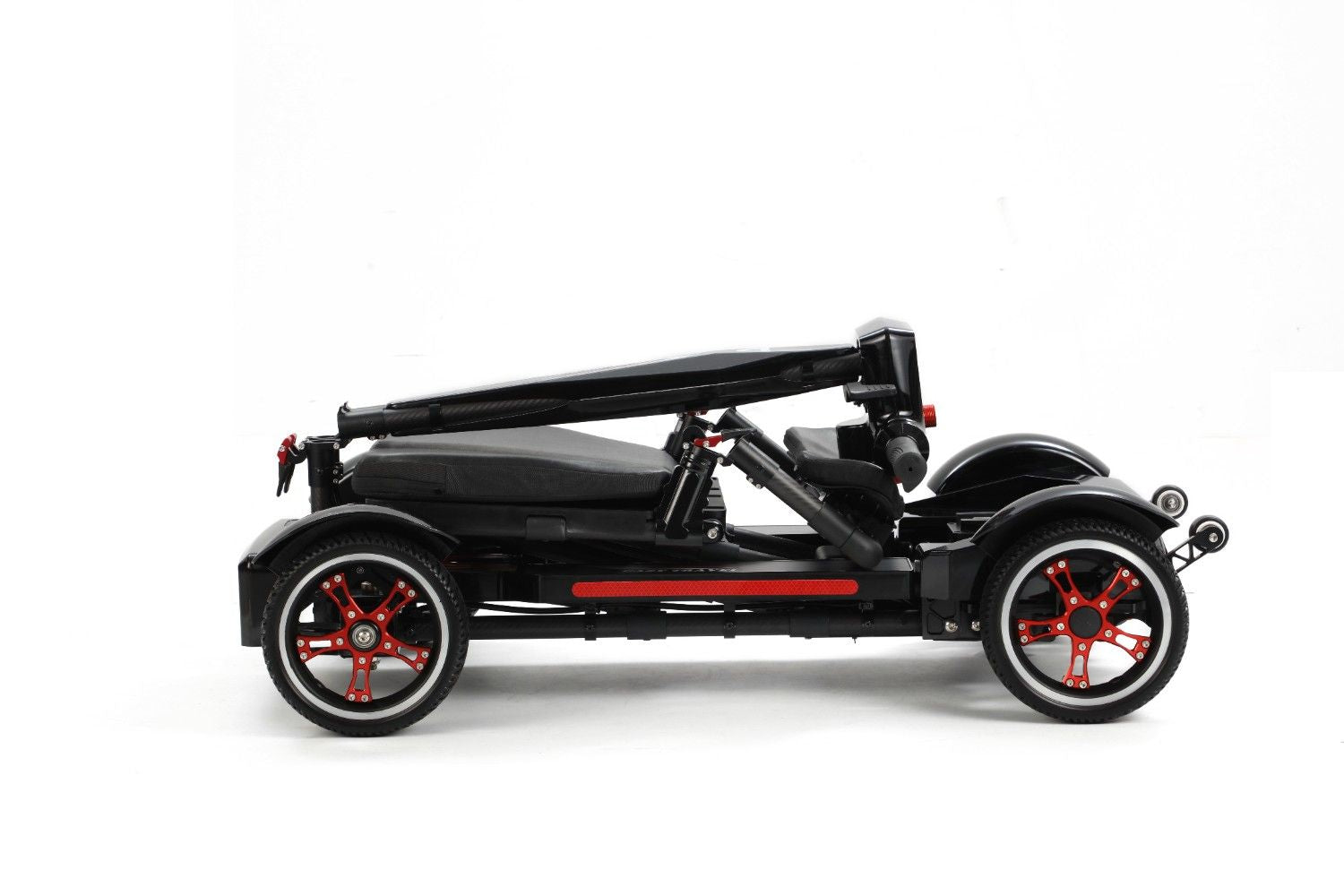 Welzo Allstar Lightweight 17KG Foldable Mobility Scooter – Portable Electric Scooter, Carbon Fibre 30km Range