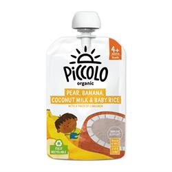 Pear Banana Coconut Milk and Baby Rice 100g, Piccolo