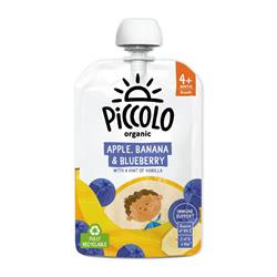 Banana Blueberry & Apple with Vanilla 100g, Piccolo