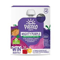 Organic Mighty Purple Smoothies 4 x 90g, Piccolo