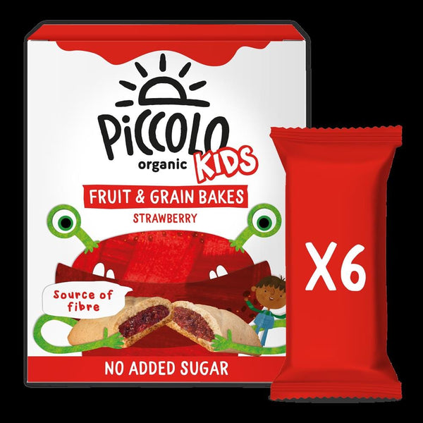 Piccolo Piccolo Organic Fruit & Grain Bar - Φράουλα 6x22g