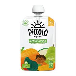 Piccolo Organic Mango & Pear with Apple & Spinach Stage 1 100g, Piccolo