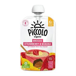 Piccolo Organic Brekkie Strawberry & Banana Stage 1 100g, Piccolo