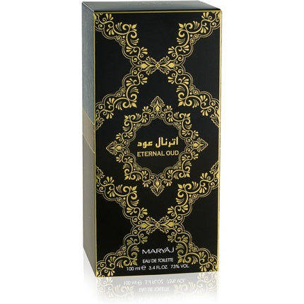 Maryaj Eternal Oud Eau De Toilette For Unisex 100ml Oriental Fragrance with Sweet Almond Floral Heart of Violet and Rose Musk and Cedarwood Base Long-Lasting Captivating Scent for Men and Women