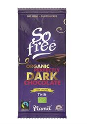 So Free Organic Perfectly Dark Chocolate 72% Cocoa 80g, Plamil