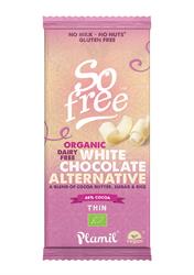 So Free Organic White Chocolate Alternative 70g, Plamil