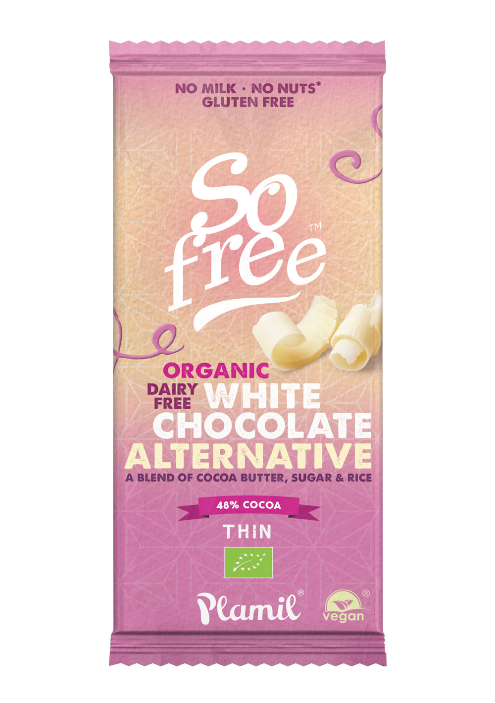 Plamil So Free Organic White Chocolate Alternative 70g