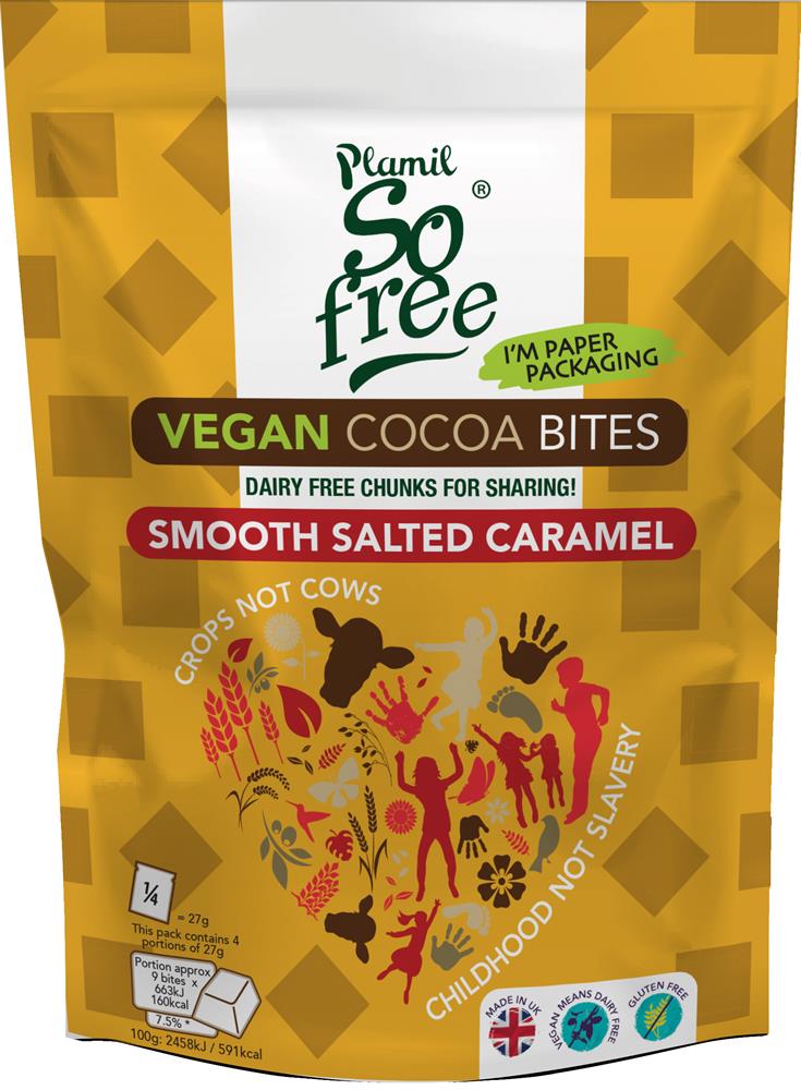 Plamid Vegan Salted Caramel Cocoa Bites 108G