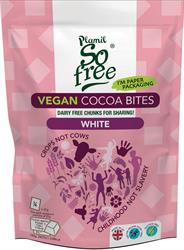 Vegan White Cocoa Bites 108g, Plamil