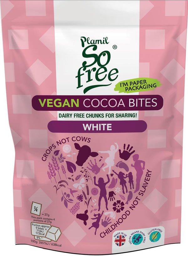 Plamid Vegan White Cocoa Bites 108G