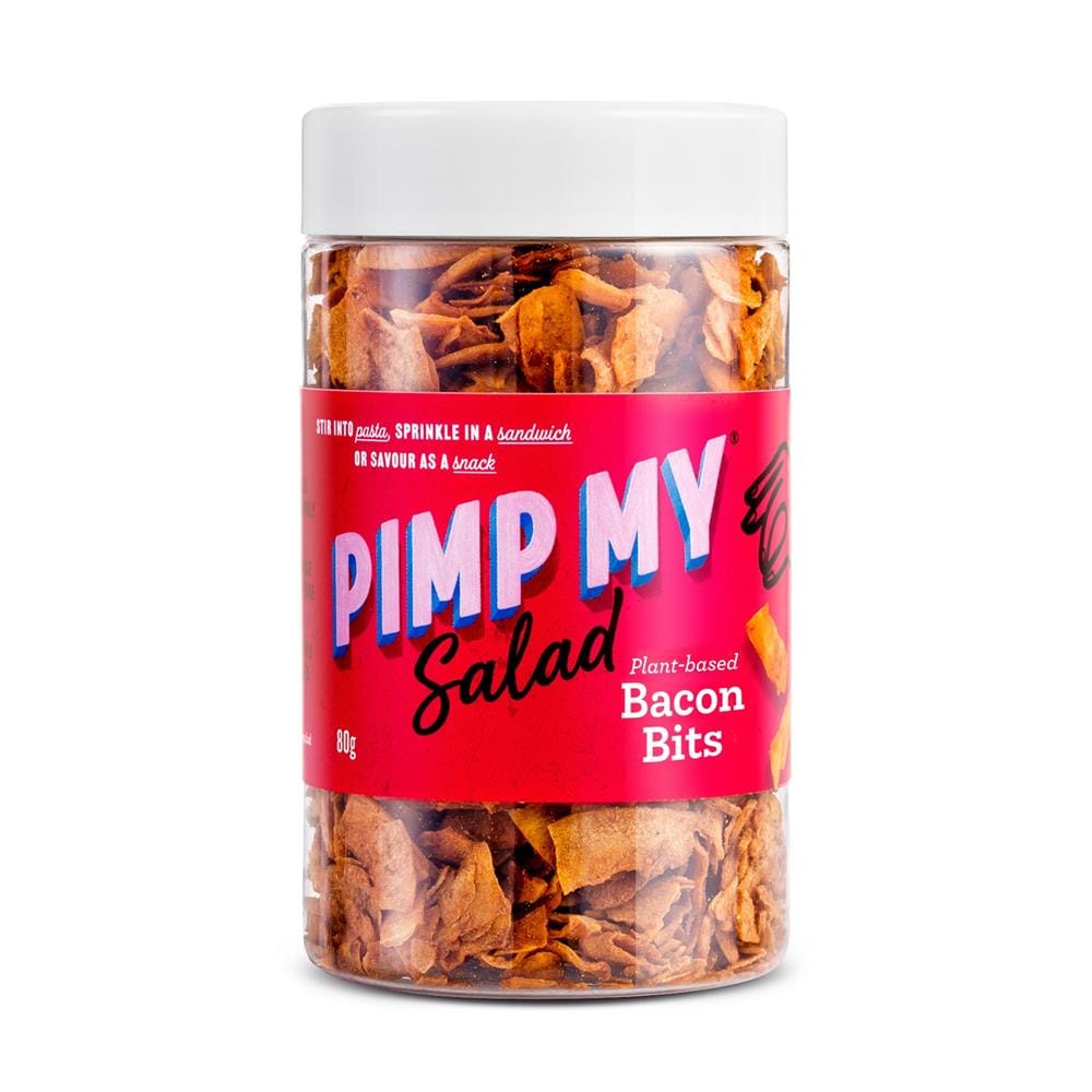 Pimp min salatplantebaserede baconbits 80g