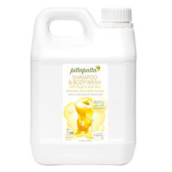 Shampoo & Bodywash with Organic Aloe Vera Refill 2.5L, Pitta Patta