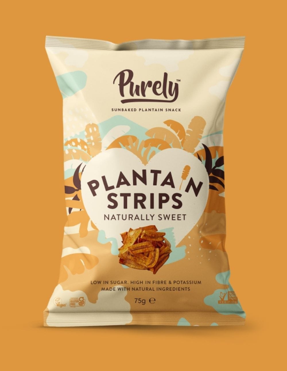 Purely Plantain Sweet Treats Strips 75g