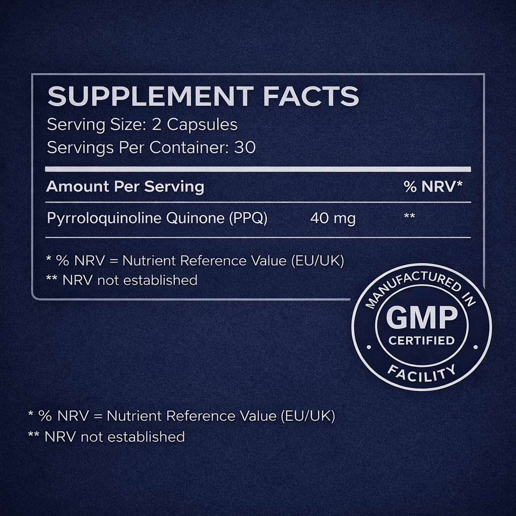 PQQ 40mg – Welzo Ultra Purity