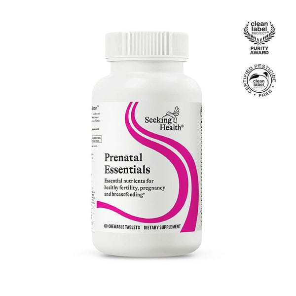 Prenatal Essentials Chewable (formerly Optimal Prenatal), 60 Tablets - Seeking Health
