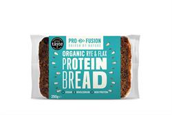 Profusion Organic Protein Bread - Rye & Flax 250g, Profusion