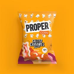 Salted Caramel Popcorn 90g, Propercorn