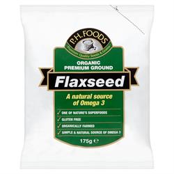 Organic Ground Flaxseed 175g, Prewetts