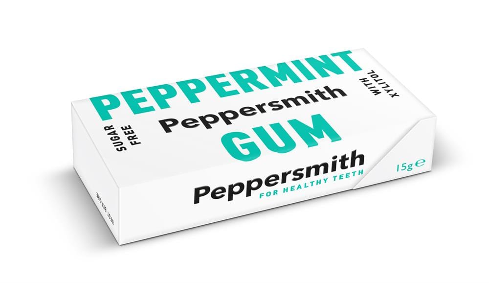 Peppersmith à la menthe poivrée xylitol gum 15g