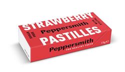 Strawberry Xylitol Pastilles 15g, Peppersmith