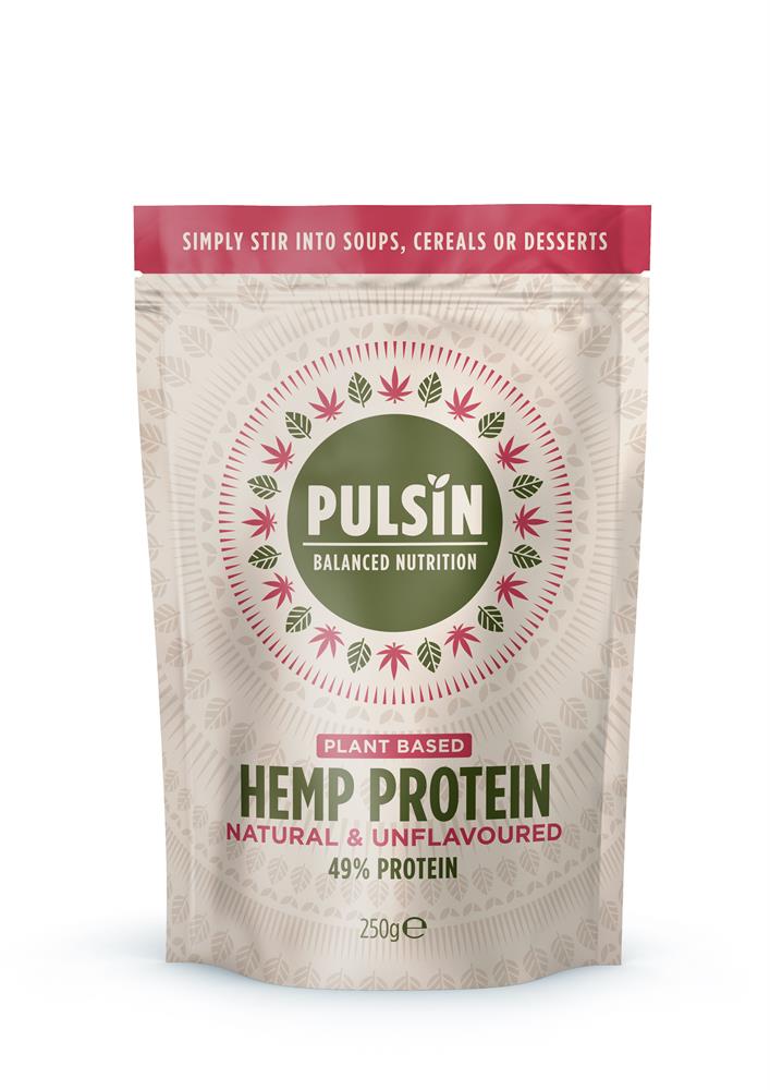 Pulsin konoplji protein prah nezaslađen 250 g